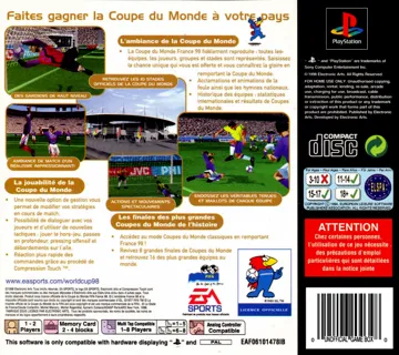 Coupe du Monde 98 (FR) box cover back